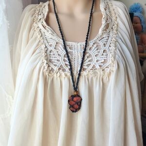 BUNDLE ONLY ITEM Caged Jasper Necklace